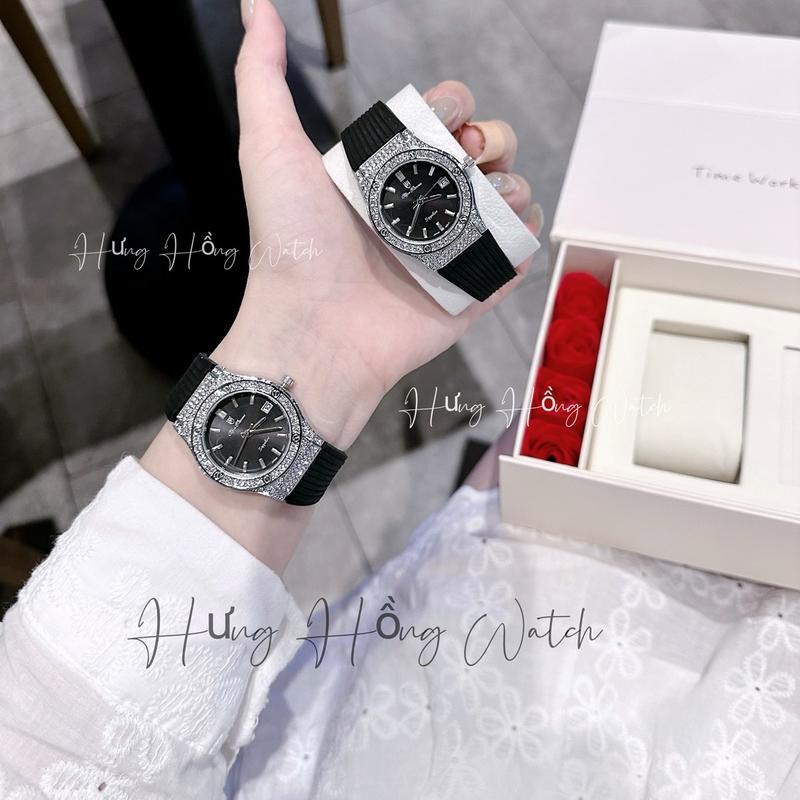 B28_Đồng Hồ Nữ OP Dây Silicon Mềm Size 32 Women Watch Đeo Tay