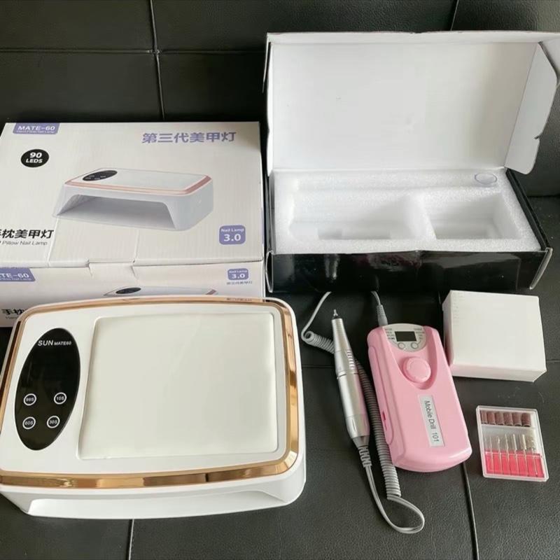 Combo máy hơ gel T10 + máy mài tích điện - 101 tặng kèm 6 đầu mài + 6 giấy nhám ( bảo hàng 3 tháng )