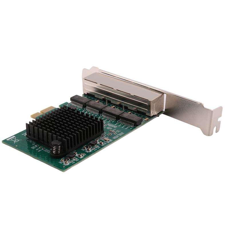 Network Cards Network/Ethernet/Lan Adapter PCI-E Network Card Realtek RJ45 Internet Ethernet Gigabit 4 Port Network Card 5