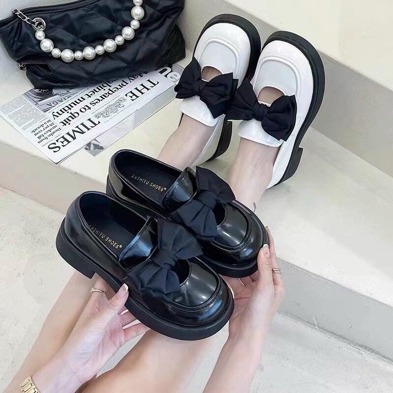Giày oxford đế đốc form to khách lùi size nhé siêu hot Nữ Shoes Cổ Cao
