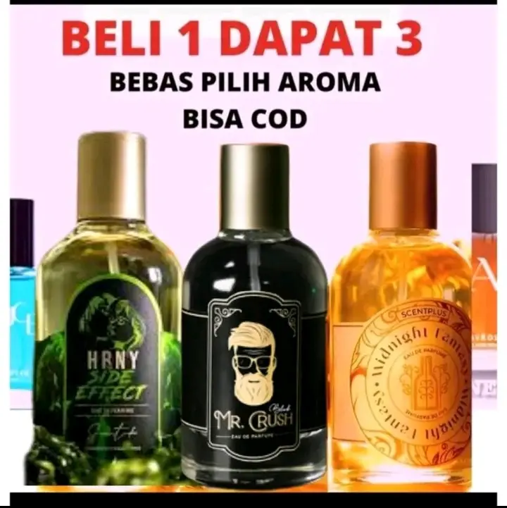 ( COD ) BELI 1 DAPAT 3 PARFUM SCENTPLUS H R N Y SIDE EFFECT , MR CRUSH BEBAS PILIH VARIAN AROMA 0