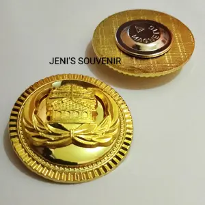 PIN KORPRI MODEL TUMPUK PREMIUM Magnet Emas Clips