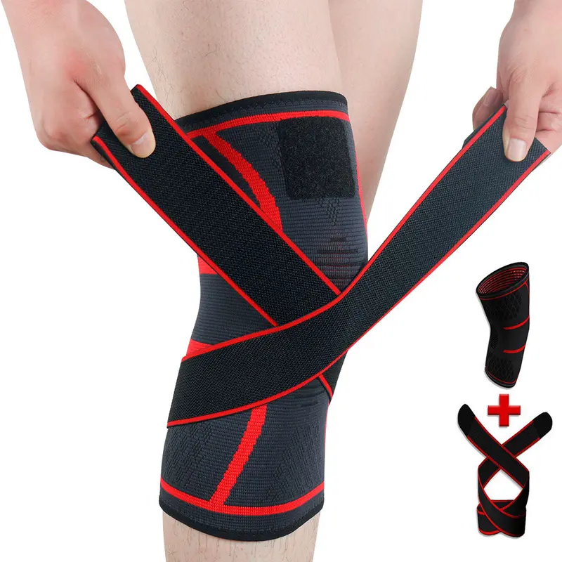 Bó Gối Thể Thao Đàn Hồi Đa Chiều, Miếng Bảo Vệ Đầu Gối Co Giãn Thoáng Khí Chống Trượt Kèm Dây Đai Trợ Lực Sport 5
