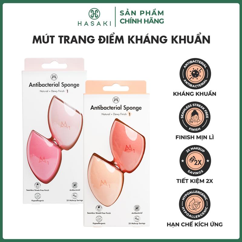 Bộ 2 Mút Trang Điểm Mastige Nhiều Màu Antibacterial Sponge | HASAKI BEAUTY