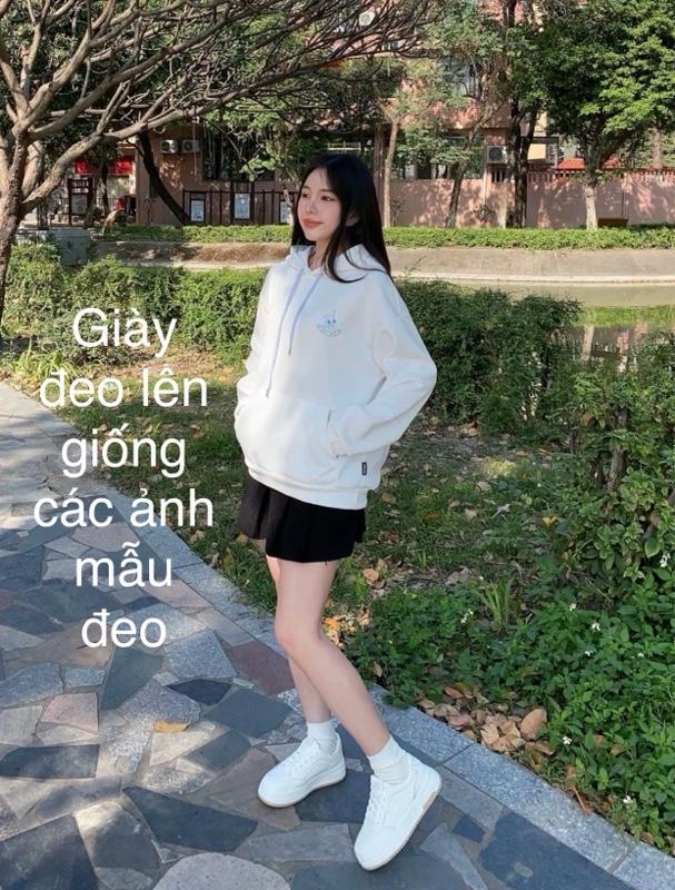 Product Introduction of Giày thể thao nữ (mẫu mới về giá trải nghiệm) mặc váy, quần áo đều đẹp, đế cao su chống trượt cao 5cm tôn dáng 27