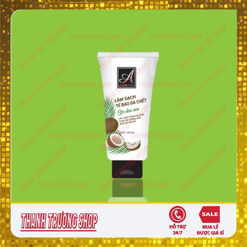 tẩy da chết sợi dừa A cosmetic tẩy da chết cho da mặt, kem body mềm nước hoa phương anh face pháp phương anh Skincare