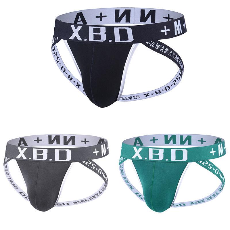 Đồ Lót Nam, Gợi Cảm, cạp vừa, Làm Bằng Cotton Nguyên Chất, Lưng Chữ T, Lộ Tóc, Dây G Đôi, Dành Cho Nam 2