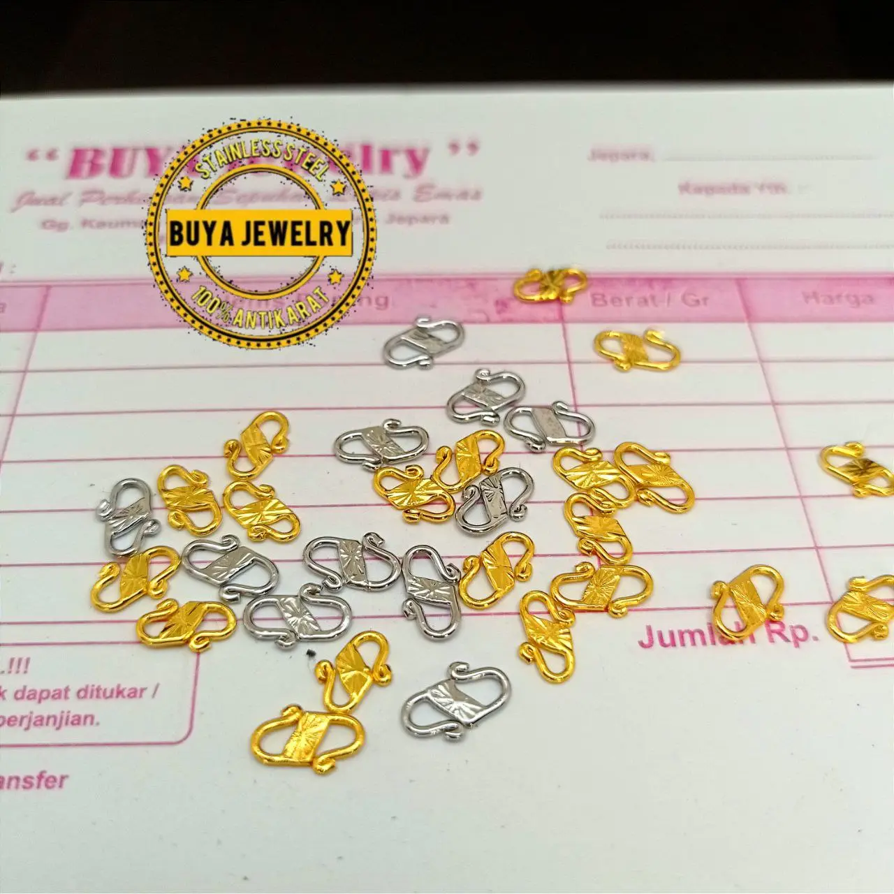 Titanium Stainless Steel Kait S Kokot S Pengait S Sambungan S Untuk kalung Dan Gelang Emas Dan Silver Anti karat