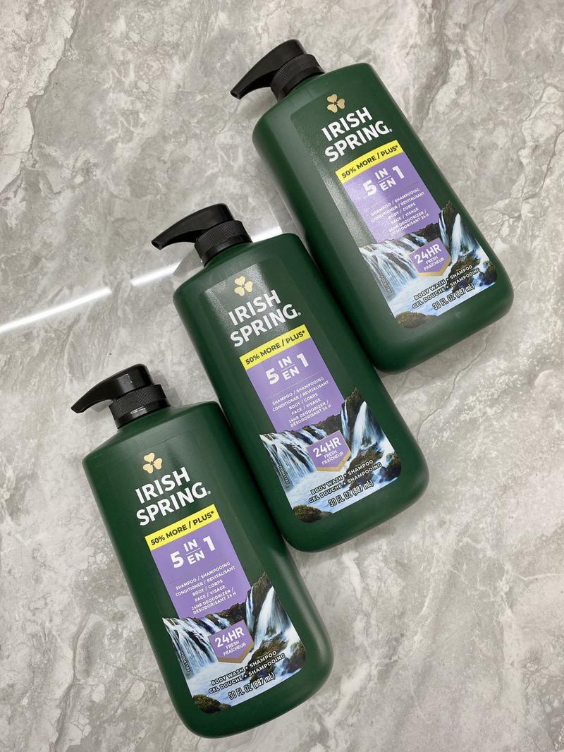 Product Introduction of Sữa tắm gội toàn thân cho nam Irish Spring 5 in 1 887ml 1