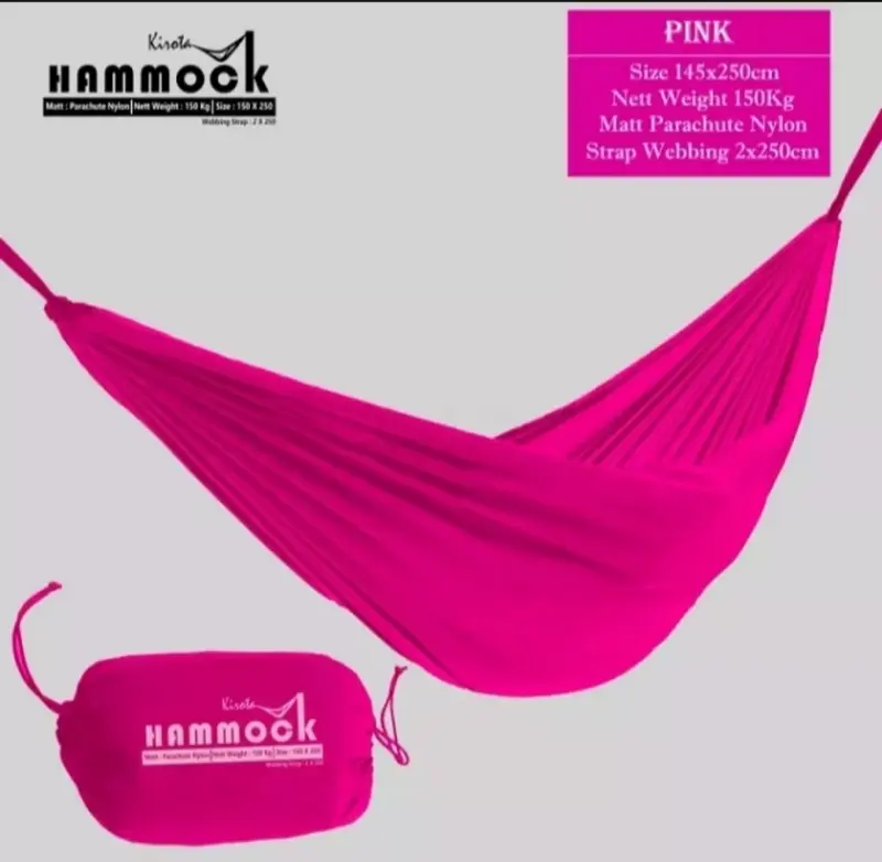 Hammock/hammock dewasa tebal 2 orang /hamok/ayunan/ayunan duduk goyang/ayunan gantung/ayunan gantung yg kuat besi/ayunan jaring pohon dewasa//hammock 150kg tebal/hammock bahan tebal dobel/hammocjumbo/hammoc Camping 7