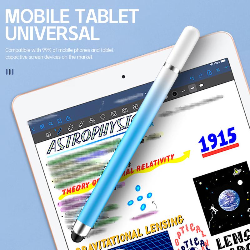 【COD】Terbaru Pen Sentuh Kepala Ganda Warna Gradien Pen Tulis Tangan Tablet Ponsel Edit Lukisan Pen Kapasitif