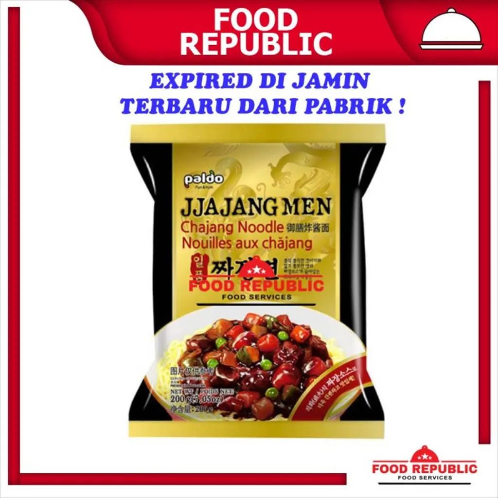 Paldo Mie Jajangmen Korea 200 gr JJajangmyun Chajang Noodle Halal