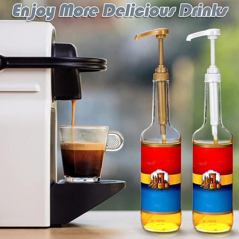 Syrup Pump Head, 1 Count Hand-pressed Design Syrup Dispenser Pump, Kitchen Durable Plastic Syrup Bottle Pump 5