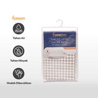 Gambar FORHOM 145X240 CM TAPLAK MEJA GINGHAM - COKELAT dari AZKO ID Kota Administrasi Jakarta Barat 3 Tokopedia
