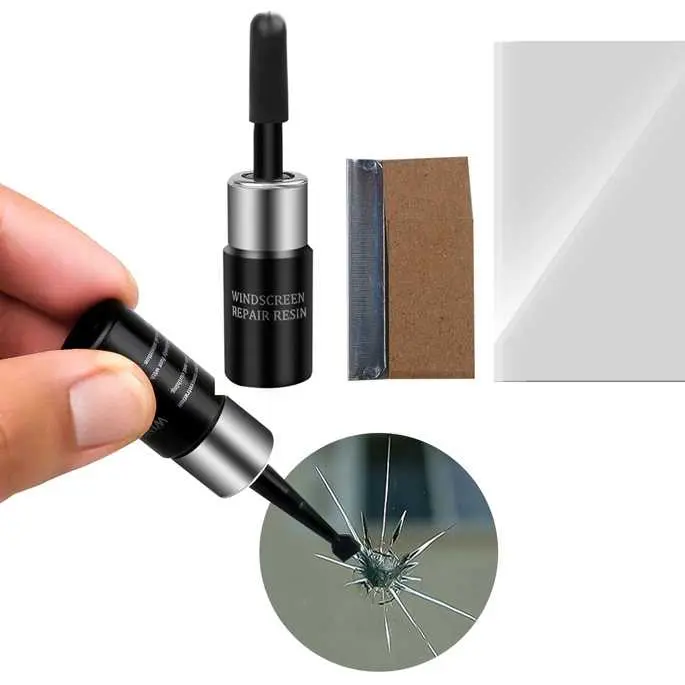 OTOHEROES Alat Penambal Kaca Retak Reparasi Mobil Car Window Crack Repair Tool Resin Lem Pecah Cairan Perbaikan