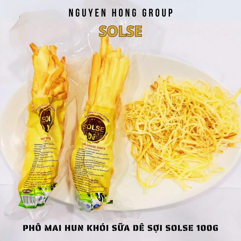 Phô mai hun khói mặn sữa dê sợi SOLSE 100g phomai ăn vặt xé sợi cheeze 5