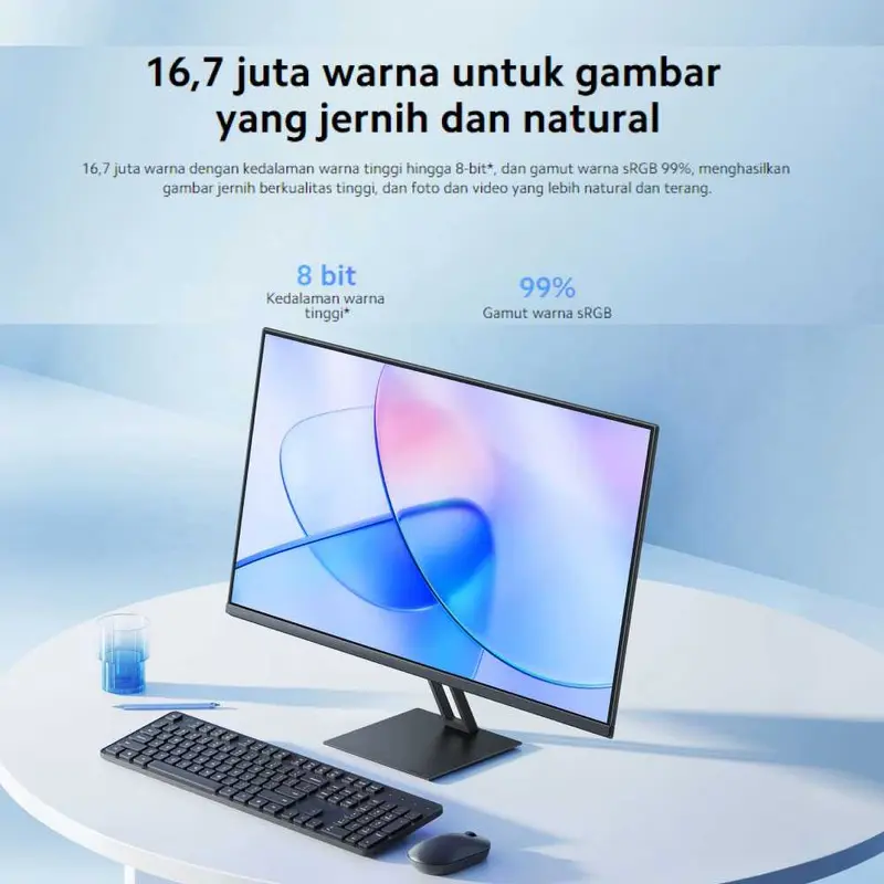 Monitor A27 27 Inch 100Hz 1080P Full HD IPS - A27 Layar Kabel 3