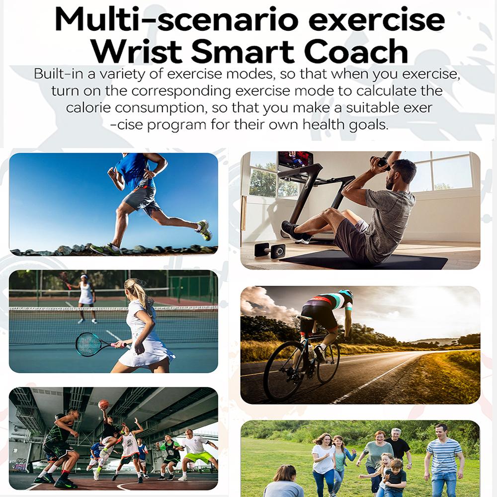 Smart Band Multifunctional Bluetooth Call Sleep Heart Rate Monitor Waterproof Pedometer Sports Smart Bracelet Men Women 2025 New