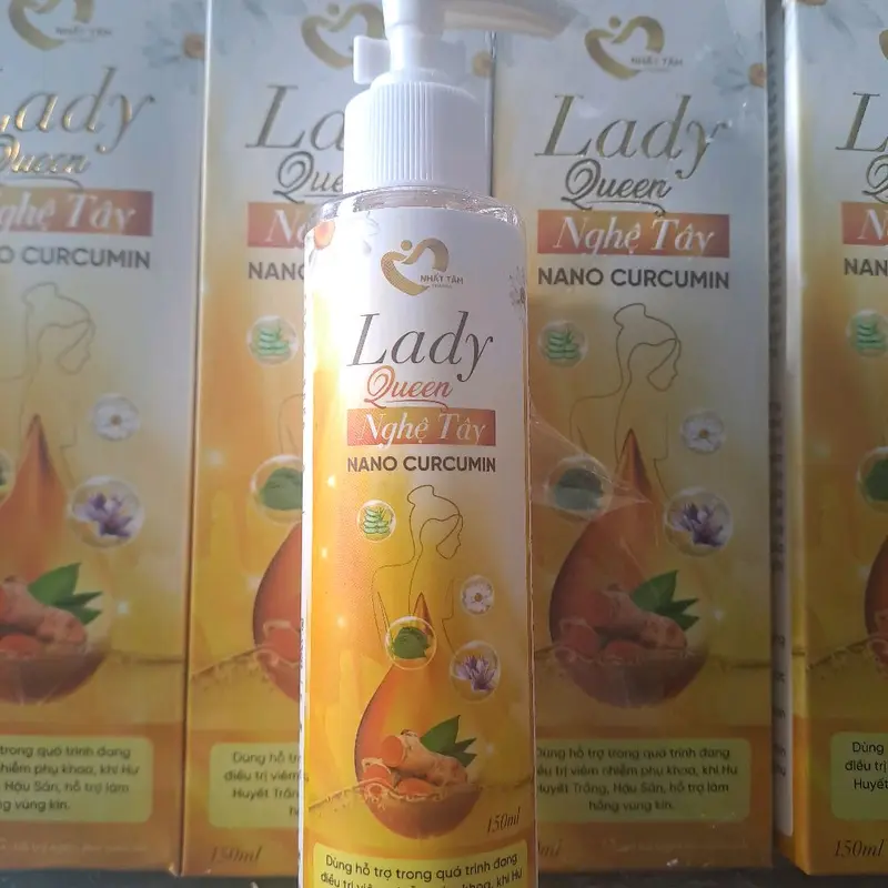 LADY QUEEN NGHỆ TÂY NANO CURCUMIN  DUNG DỊCH VỆ SINH  150ML 4