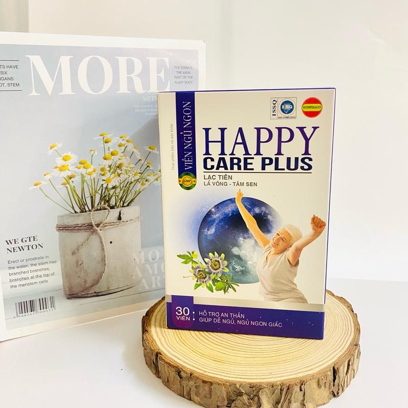 Viên ngủ ngon Happy Care Plus hộp 30 viên giúp hỗ trợ an thần, dễ ngủ và ngủ ngon giấc 3