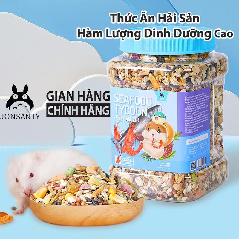 Đồ ăn chuột hamster hãng JONSANTY ngũ cốc hải sản hàm lượng dinh dưỡng cao thức ăn vỗ béo cho các dòng hamster CST113