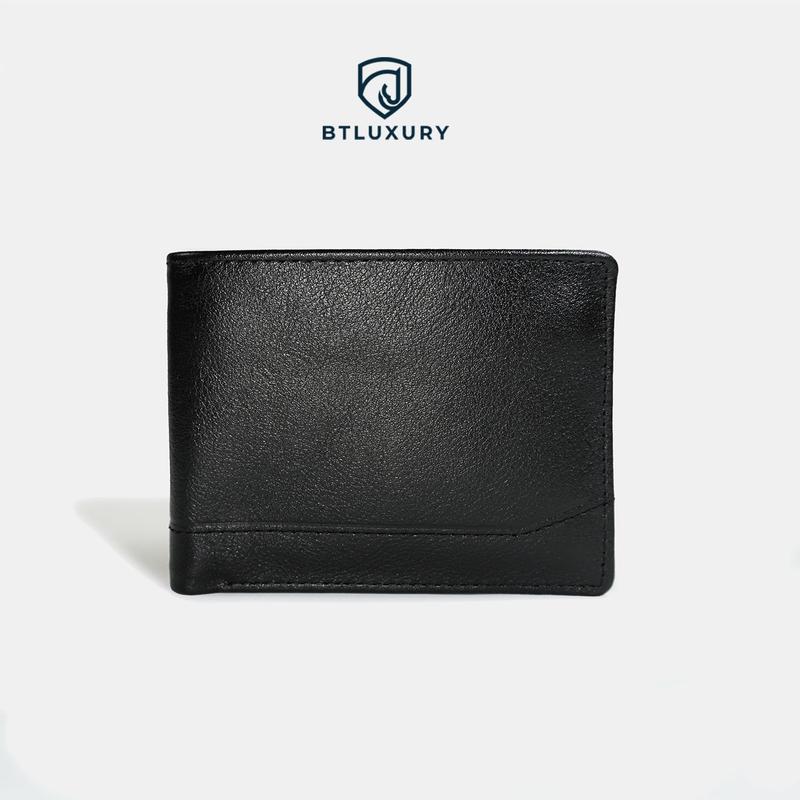 Ví Nam STEPHEN Da Bò Nappa Nhập Khẩu, Chất Da Mềm Dẻo, Độ Bền Cao, Bảo Hành 12 Tháng, Bóp Nam Nhiều Ngăn, Full Hộp Làm Quà Tặng, Ví da Nam Thương Hiệu BTLUXURY Wallet Hình Chữ Nhật