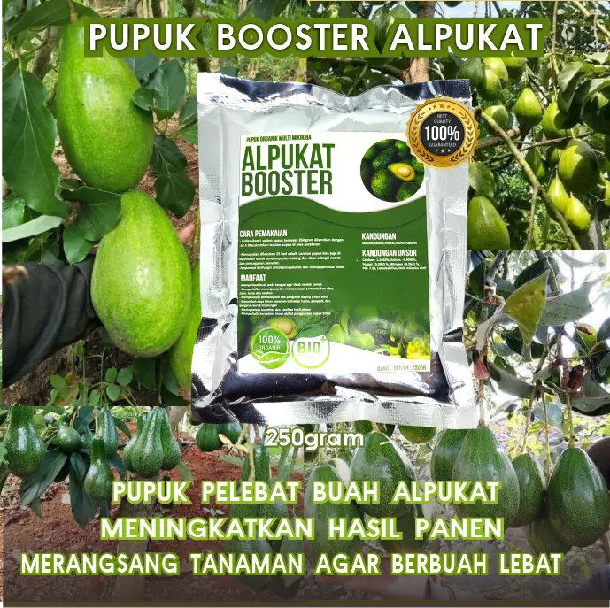 Pupuk Booster Alpukat - Pupuk organik pelebat buah, menyuburkan tanaman, dan memperkuat tanaman Strawberry Alami Tumbuhan