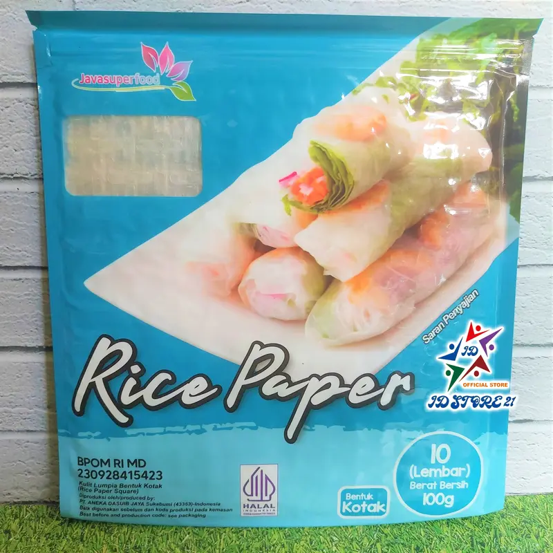 Kulit Lumpia Rice paper 10 Lembar java super food Frozen 1