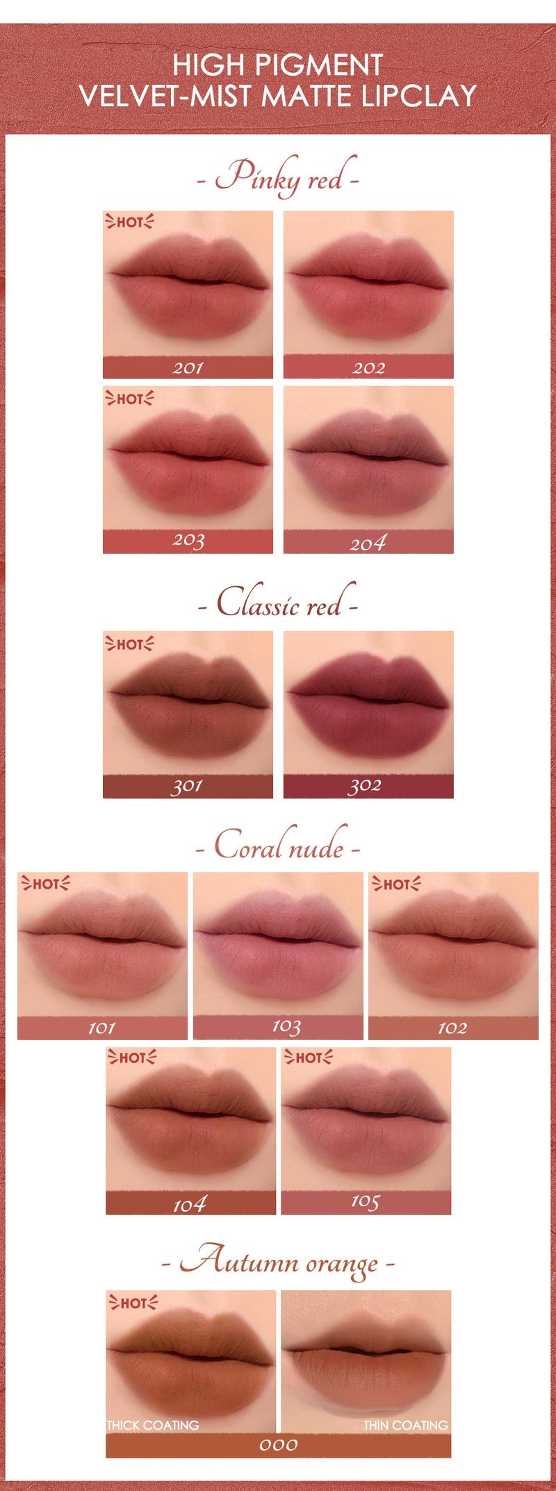 Product Introduction of FOCALLURE MOUSSE MATTE VÀ SON MÔI BÓNG MƯỢT VELVET-MIST HIGH PIGMENTATION MATTE LONG-LASTING LIPSTICK 41