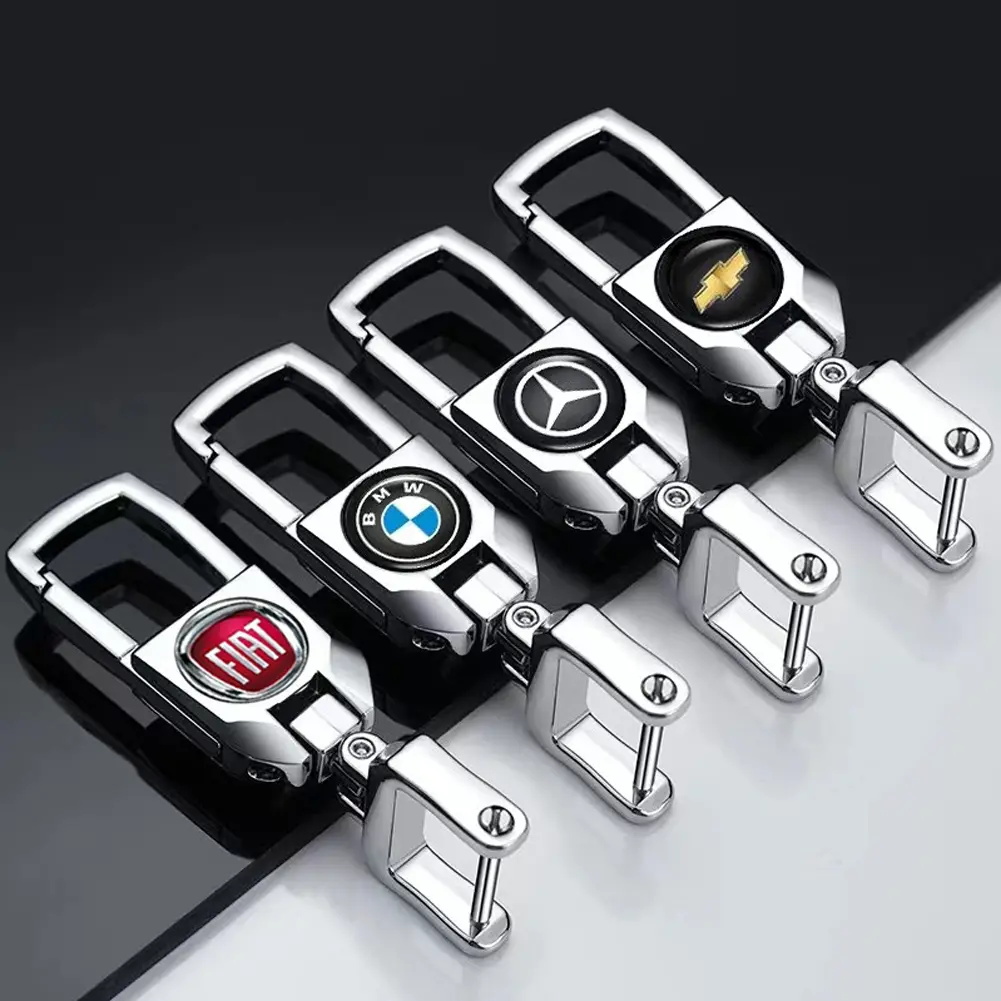 Car Logo Keychain Keyring Key Rings Key Holder for BMW VW Mercedes Toyota Honda Ford Jeep Peugeot Fiat Hyundai Nissan #453288