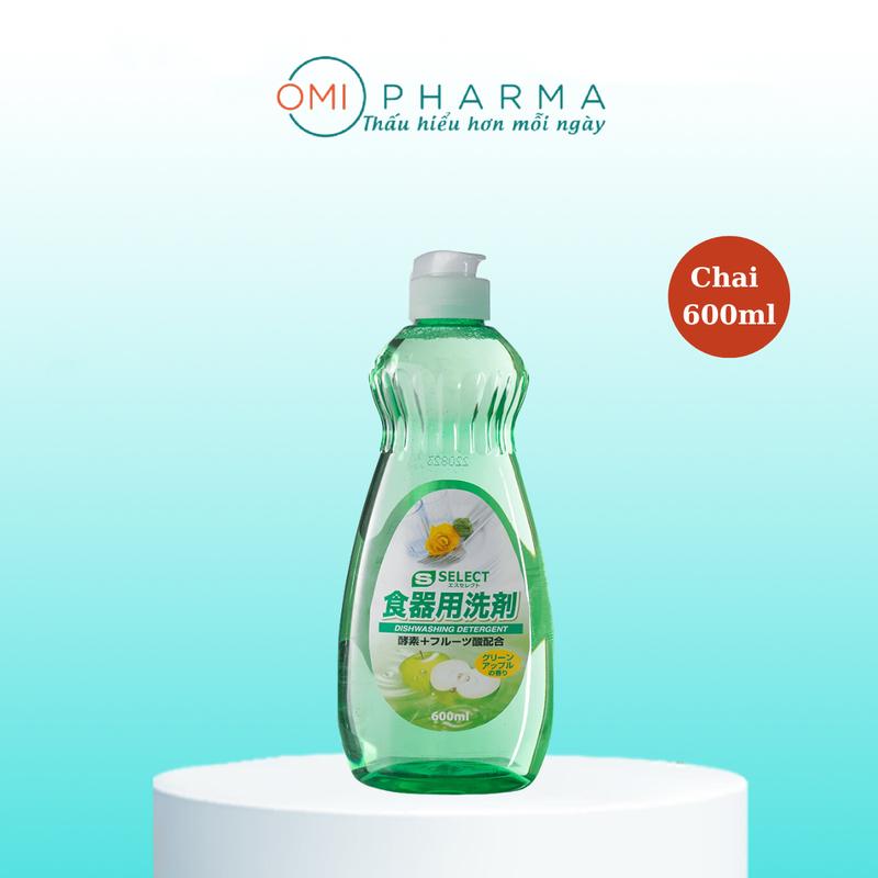 Nước Rửa Chén Bát S Select Nhật Bản Hương Táo Hương Cam 600ml