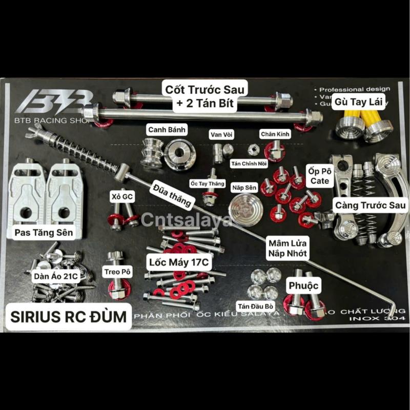 BỘ FULL XE SỐ VÀ XE TAY CÔN INOX 304 CHIA SẴN VỊ TRÍ CHO KHÁCH ( KÈM QUÀ TẶNG HẤP DẪN ) Phụ Tùng Phụ Kiện