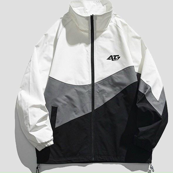 Áo Khoác Dù 2 Lớp, Áo Khoác Dù Thêu AT7 Cổ Trụ Siêu Hot.U 3