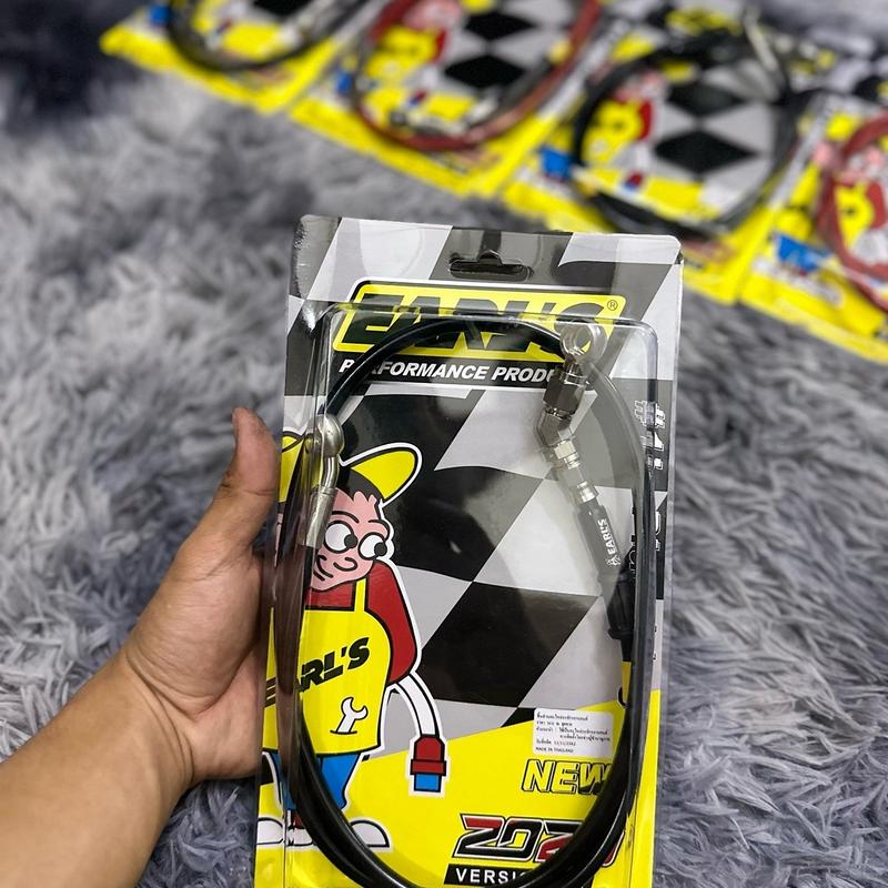 Dây dầu bấm earl’s inox 304 thế 45 độ gắn cho mọi dòng xe có heo dầu dài 90cm