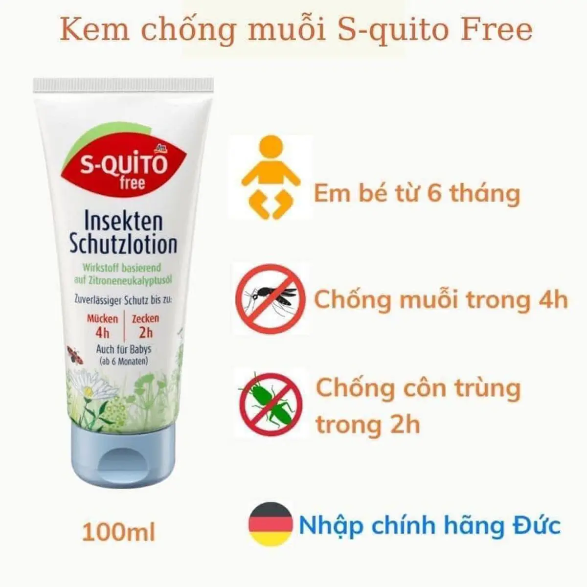 Kem Chống Muỗi Và Côn Trùng Đ.ốt S.q.u.i.t.o F.r.e.e