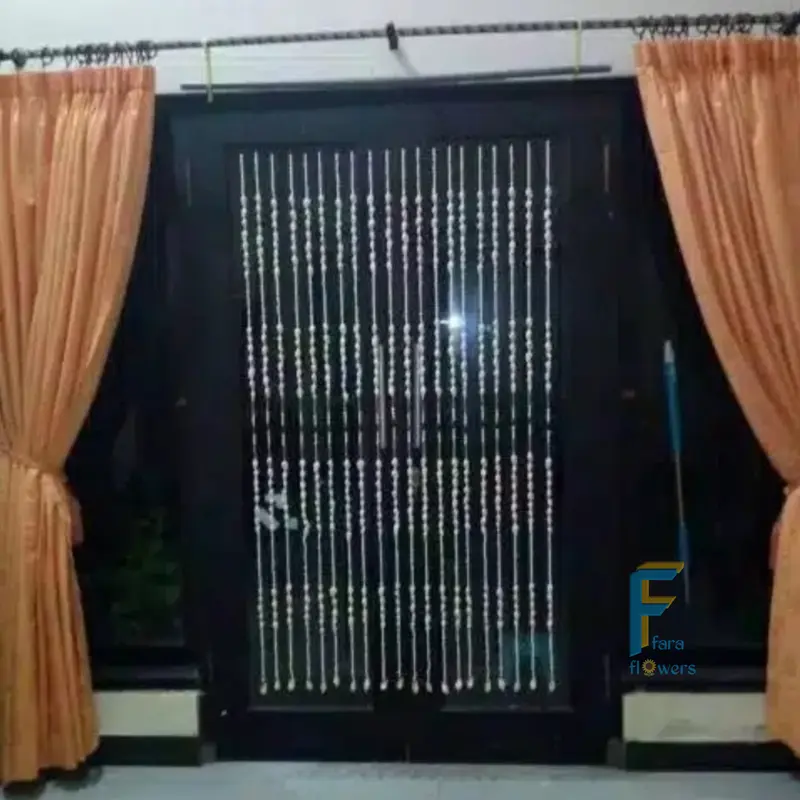 Tirai pintu kerang gorden cangkang kerang asli 1