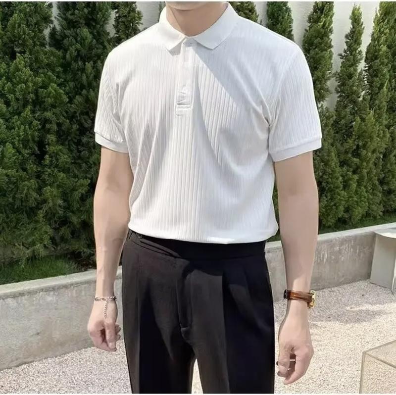 Áo polo Nam basic, chất liệu dệt kim co giãn 4 chiều - Có Cổ - Menswear
