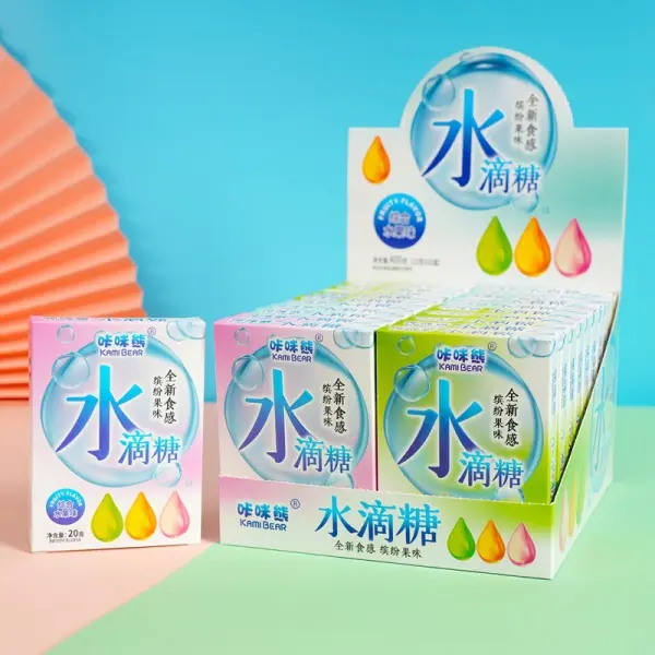 Creative Water Drop Shape Soft Candy Holiday Gifts Fruit Flavor Candy