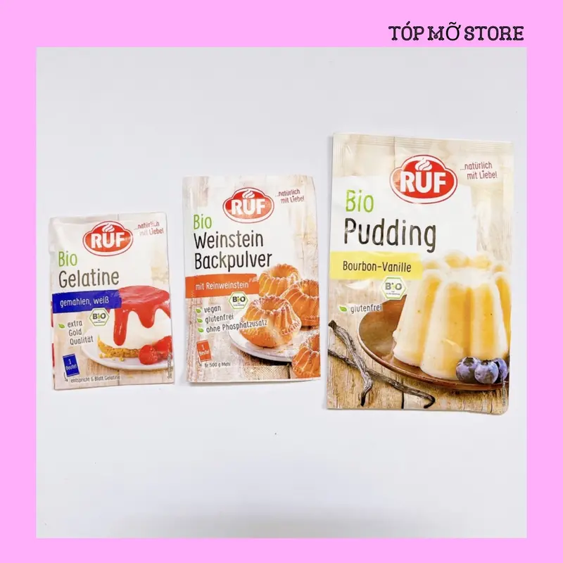 Bột gelatin/Bột nở/Bột pudding/Bột men nở hữu cơ 0