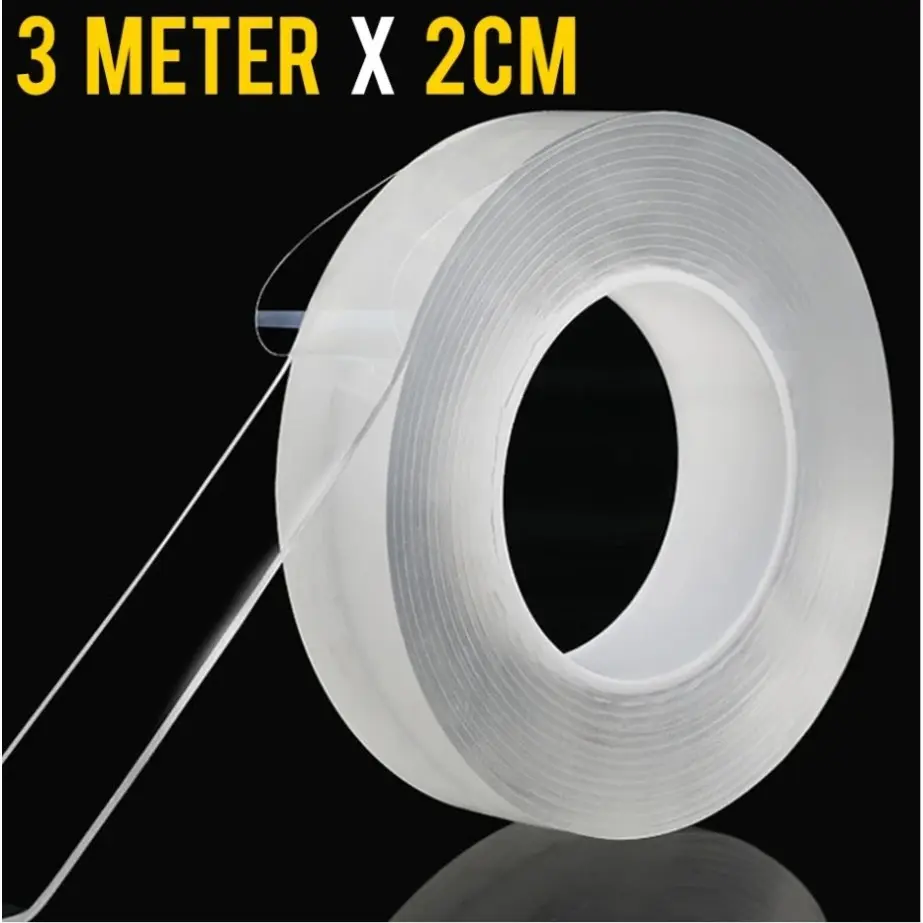 Multifunctional Strongly Sticky Double-Sided Adhesive Nano Tape Traceless Washable Removable Tapes Indoor Outdoor Gel Hardware