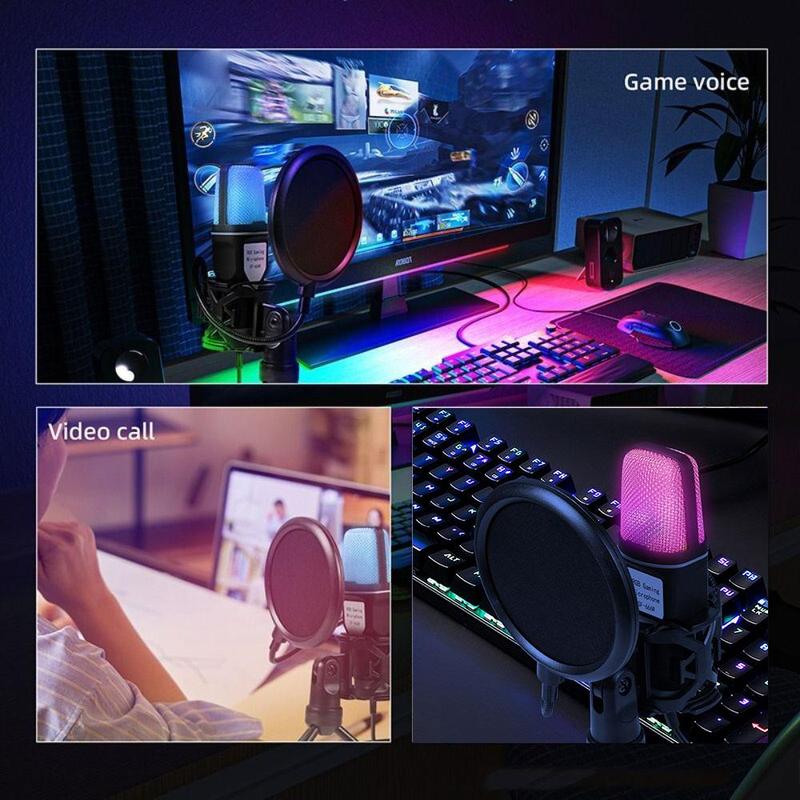 Condenser Microphone, Wired Microphone, Microphone for Live Streaming, Interview, Vlog 4