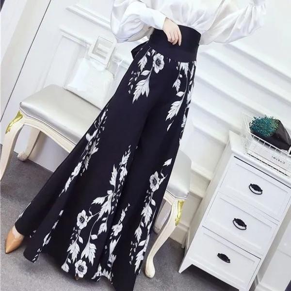 Product Introduction of Quần Mùa Hè, Thời Trang Nữ, Phong Cách Hàn Quốc, Mỏng Vừa Vặn, In Hình, Quần Ống Rộng, Cạp Cao, thụng Dài, 2023 Hàng Mới Về 5