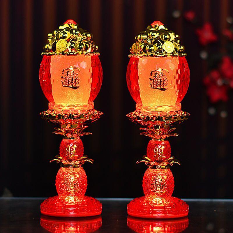Product Introduction of Lampu Dewan Buddha, Kegunaan Rumah, Lampu Jubao Wangcai, Lampu Dewa Kekayaan LED, Lampu Buddha, Lampu Meja Buddha,  Sesuai untuk Lampu Ilahi kuthu vilakku  set Lighting Pejabat Green agal  vilakku patung  lilin krisdayanti Islamic LED Night Home 5