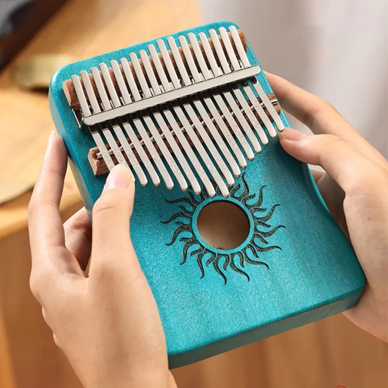 Kalimba, Đàn Piano Ngón Tay Cái, 17 / 21 Phím, Có Lỗ Âm Thanh Giảm Căng Thẳng, Đàn Piano Ngón Tay Mbira, Búa Điều Chỉnh, Nhạc Cụ, Hàng Mới Về, Tuyệt Vời Làm Quà Tặng 0