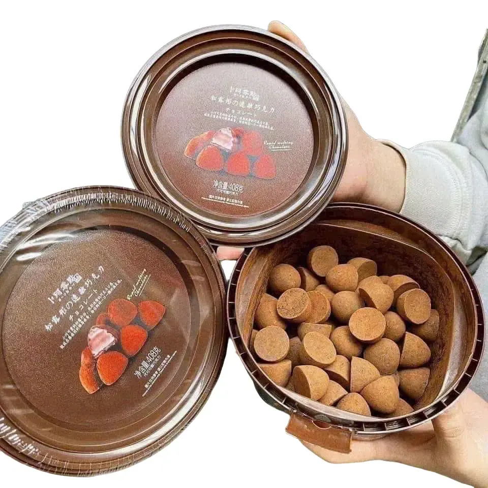 HÔP 80 VIÊN  SOCOLA TƯƠI NAMA 408gr   Ăn Vặt Sô Cô La Food Thức Ăn Chocolate- MÈO BÁN BÁNH socola  12vi socola  dubai socola  nama socola  tươi túi  mù socola  hang socola  con choco  let socola  con socola truffles bánh kẹo tết 2025 socola  nâu