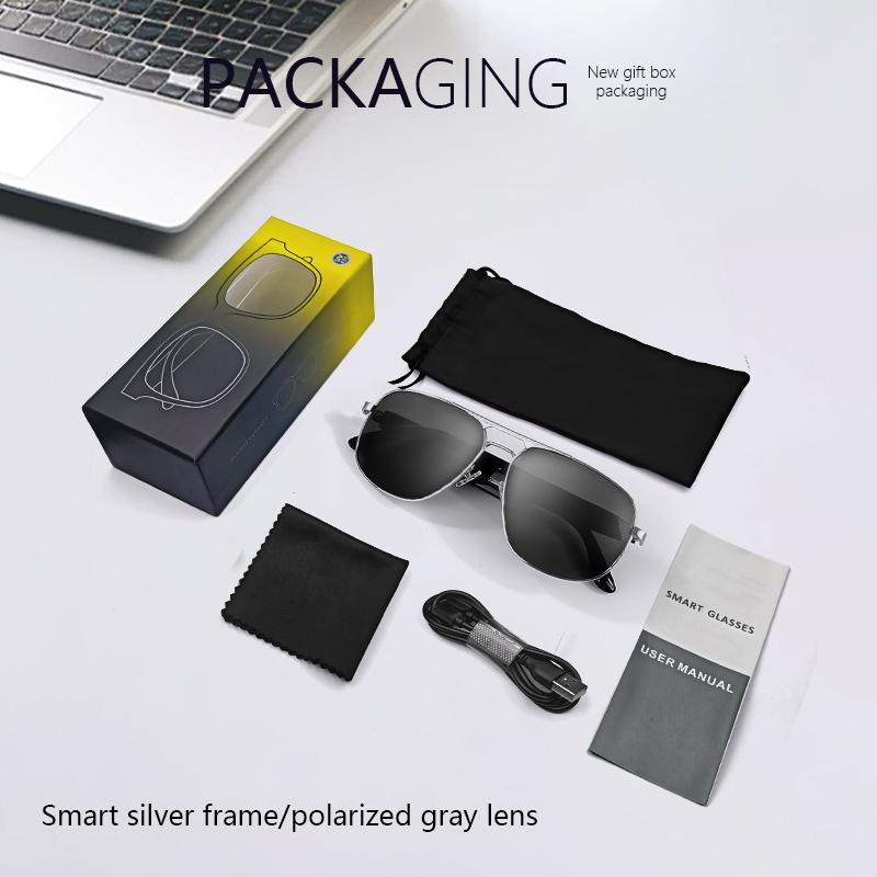 Product Introduction of Original JT-GS02 Intelligent Sunglasses AI Audio Bluetooth Smart Glasses UV400 Polarized Lens Voice Calling Outdoor Eyeglasses 24