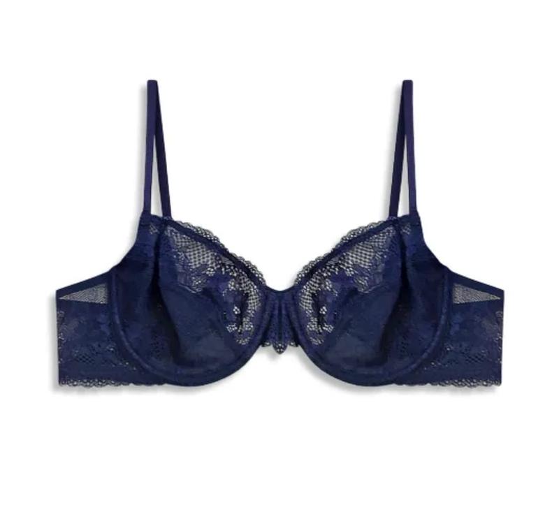 Product Introduction of Bra STR nonpad lace color Dark navy lace 0