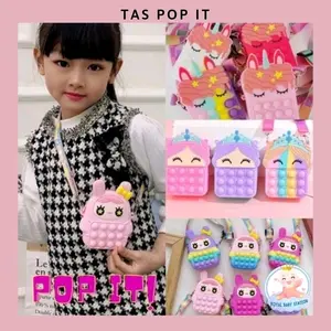 VirTas Pop It Karakter Selempang Anak Lucu