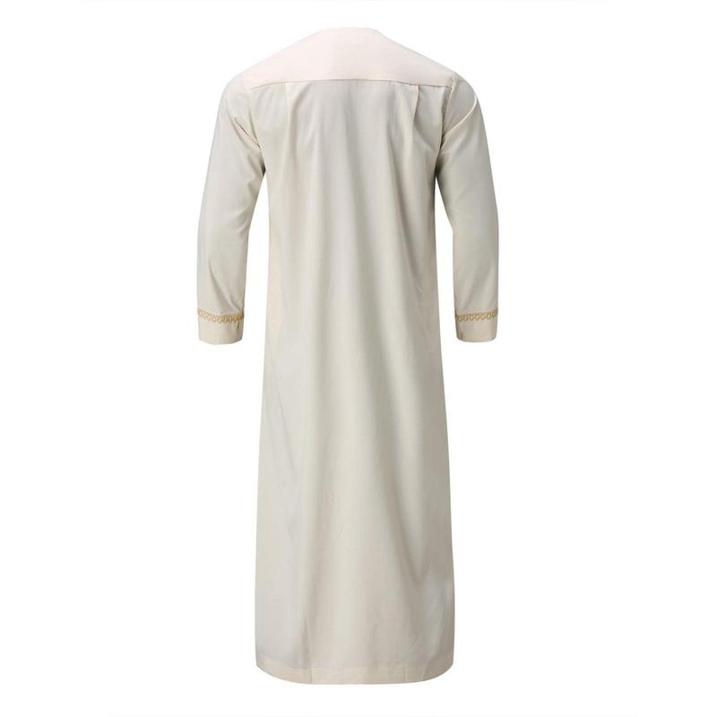 Product Introduction of [Jennifer] New Muslim Middle East Arab Robe Men's round Neck Hot Sale Clothing 20