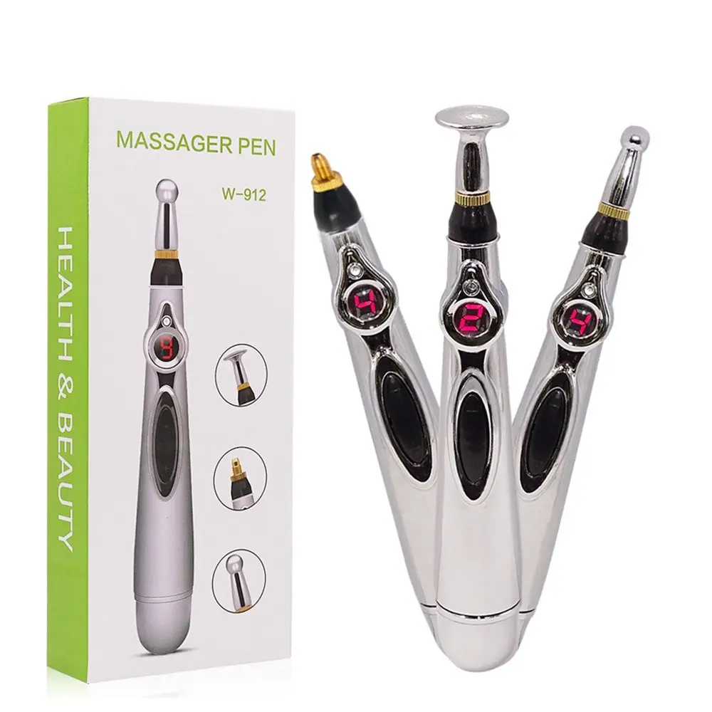 Bút Xung Huyệt - Bút Châm Cứu Trị Liệu Xung Điện W-912 Bút Massage Châm Cứu Huyệt Đạo Thông Kinh Lạc Bằng Xung Điện Bút Châm Cứu Xung Điện Dò Huyệt Laze Kiểu Mới Cao Cấp  Giam Nhức Mỏi Đau Xương Khớp BH 12 tháng
